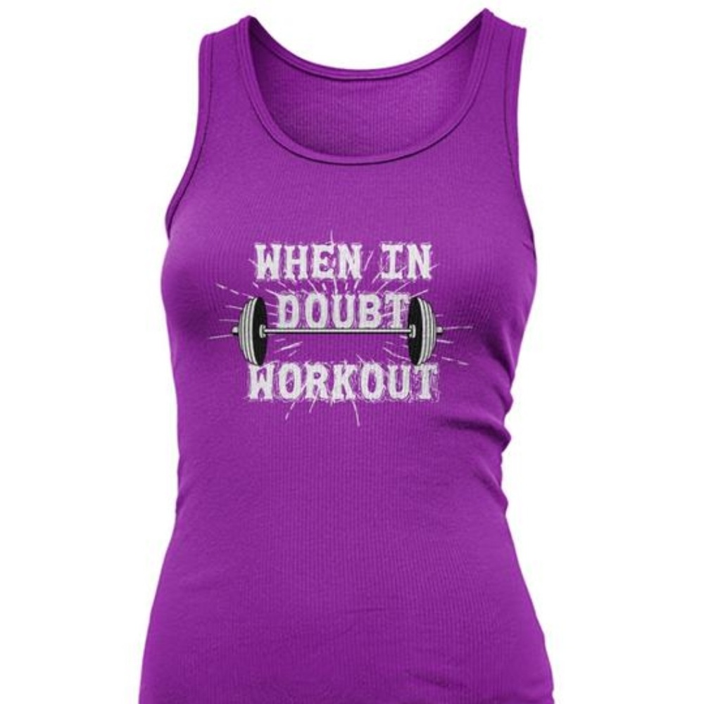 NEW Woman's When In Doubt Tank Top #6255